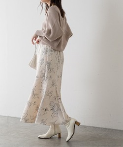 「natural couture」 ロングスカート FREE アイボリー レディース