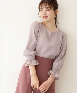 「PROPORTION BODY DRESSING」 7分袖ブラウス SMALL ベージュ レディース_画像1