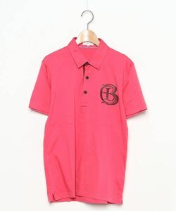 「LANVIN en Bleu」 半袖ポロシャツ 50 ピンク メンズ