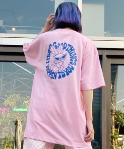 「Candy Stripper」 半袖Tシャツ 2 ピンク レディース