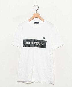 「FRED PERRY」 半袖Tシャツ SMALL ホワイト メンズ