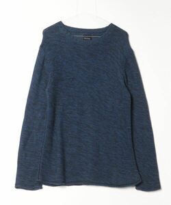 「SHIPS JET BLUE」 長袖ニット LARGE ネイビー メンズ