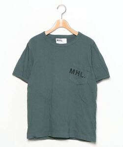 「MHL.」 ワンポイント半袖Tシャツ M グリーン メンズ