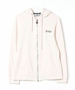 「BALR.」 ワンポイントジップアップパーカー M ベージュ レディース