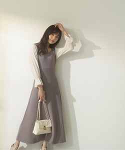 「PROPORTION BODY DRESSING」 ニットワンピース MEDIUM ダークグレー レディース