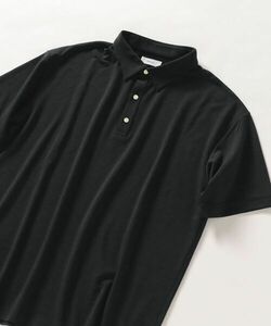 「SHIPS any」 半袖ポロシャツ LARGE ブラック メンズ
