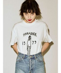 「jouetie」 半袖Tシャツ「THRASHERコラボ」 MEDIUM ホワイト レディース_画像1