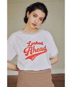 「FREAK'S STORE」 「w/the Parks」半袖Tシャツ フリ- オフホワイト レディース