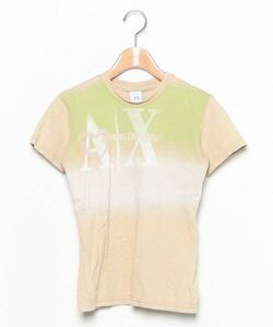 「ARMANI EXCHANGE」 半袖Tシャツ X-SMALL イエロー レディース