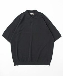 「Steven Alan」 半袖ポロシャツ M ダークグレー メンズ