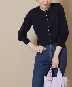 「N.（N. Natural Beauty Basic）」 ニットカーディガン MEDIUM ネイビー レディース_画像1