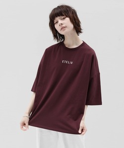 「ETELIO」 半袖Tシャツ S ワイン メンズ
