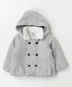 「PETIT BATEAU」 「KIDS」コート - グレー キッズ