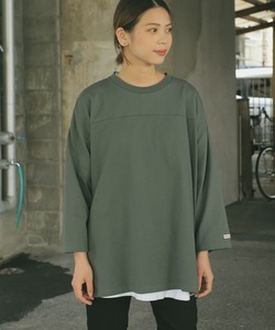 「Goodwear」 7分袖Tシャツ M ライトカーキ メンズ