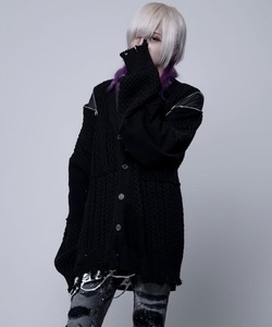 「CIVARIZE」 ニットカーディガン FREE ブラック メンズ