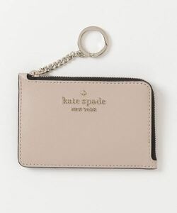 「kate spade new york」 ワンポイントカードケース - ベージュ レディース