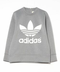 「HYKE」 長袖カットソー「adidasコラボ」 L グレー レディース_画像1