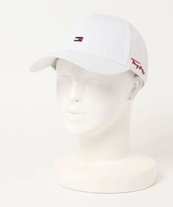 「TOMMY HILFIGER GOLF」 キャップ フリー ホワイト メンズ