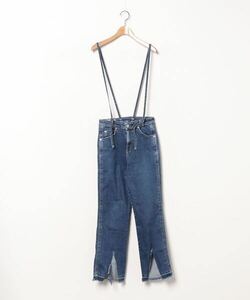 「FREAK'S STORE」 ダメージ加工デニムパンツ「SOMETHINGコラボ」 X-SMALL ネイビー レディース