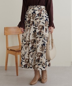 「natural couture」 フレアスカート FREE ベージュ レディース
