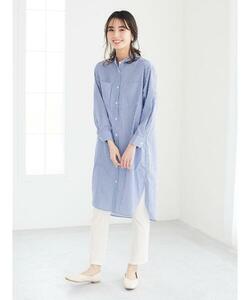 「Green Parks」 「chocol raffine robe」長袖ワンピース FREE ネイビー レディース_画像1