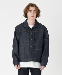 「Levi’s MADE＆CRAFTED」 デニムジャケット S ダークインディゴブルー メンズ_画像1