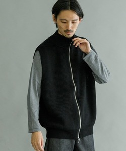 「URBAN RESEARCH」 ニットベスト LARGE ブラック メンズ