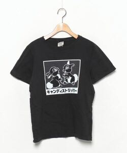 「Candy Stripper」 半袖Tシャツ 2 ブラック レディース