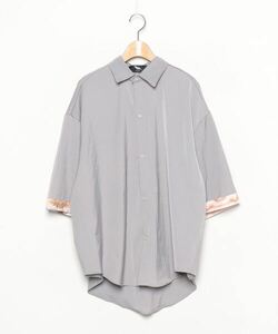 「FVLMEN」 7分袖シャツ LARGE グレー メンズ