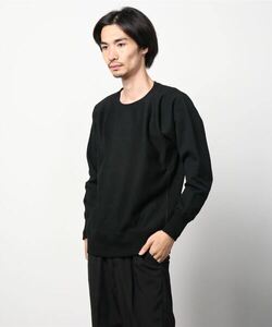 「A VONTADE」 スウェットカットソー MEDIUM ブラック メンズ