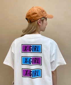 「X-girl」 半袖Tシャツ M ホワイト レディース