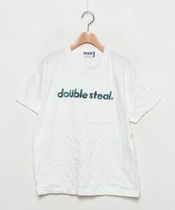 「DOUBLE STEAL」 半袖Tシャツ M ホワイト メンズ