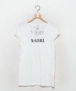 「X-girl」 半袖Tシャツ 2 ホワイト レディース
