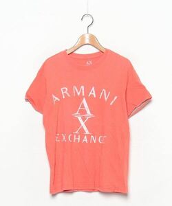 「ARMANI EXCHANGE」 半袖Tシャツ S オレンジ メンズ