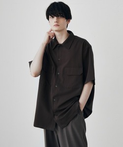 「remer」 半袖シャツ SMALL ブラウン メンズ