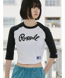 「Russell Athletic」 半袖Tシャツ FREE ブラック レディース