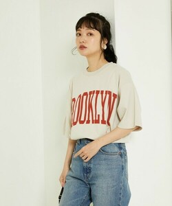 「FREAK'S STORE」 半袖Tシャツ フリ- ベージュ レディース