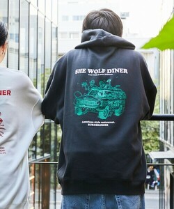 「FREAK'S STORE」 プルオーバーパーカー MEDIUM ブラック メンズ