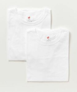 「HANES」 半袖Tシャツ M ホワイト メンズ