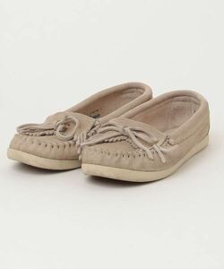 「Minnetonka」 モカシンシューズ US7 ベージュ レディース_画像1