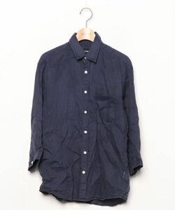 「BEAMS」 7分袖シャツ SMALL ネイビー メンズ