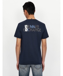 「ARMANI EXCHANGE」 半袖Tシャツ SMALL ブラック メンズ
