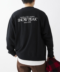 「Snow Peak」 スウェットカットソー MEDIUM ブラック メンズ