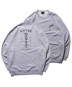 「ROTAR」 スウェットカットソー MEDIUM ミックスグレー メンズ