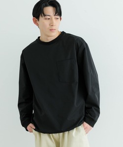 「ITEMS URBANRESEARCH」 長袖Tシャツ LARGE ブラック メンズ