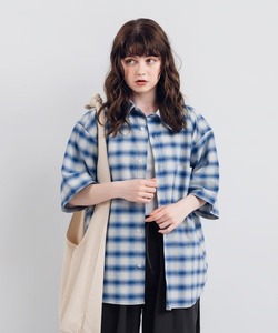 「MUHET」 半袖シャツ SMALL ブルー レディース