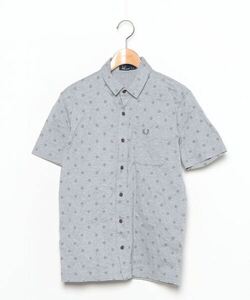 「FRED PERRY」 半袖ポロシャツ SMALL グレー メンズ