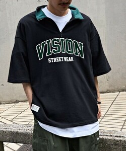 「VISION STREET WEAR」 半袖ポロシャツ X-LARGE ブラック メンズ