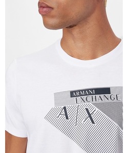 「ARMANI EXCHANGE」 半袖Tシャツ SMALL ホワイト メンズ