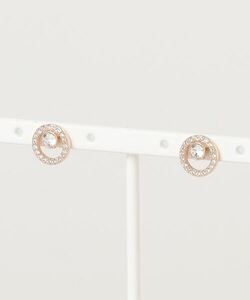 「SWAROVSKI」 ピアス（両耳用） FREE ピンクゴールド レディース